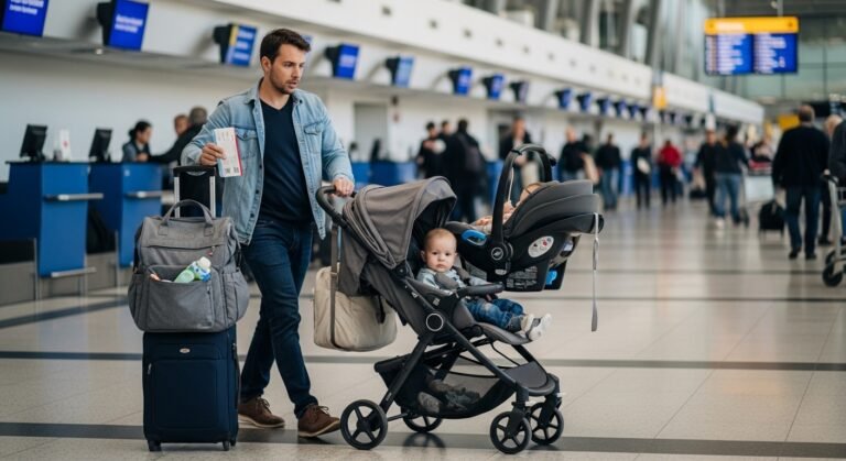 How to Travel with Car Seat and Stroller