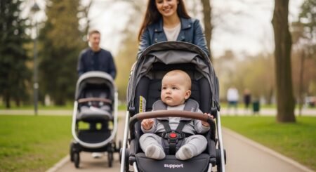 When Can Baby Sit in Front Facing Stroller (and not look like a confused potato)